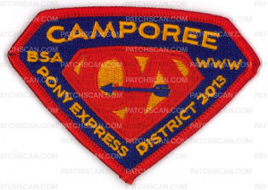 Patch Scan of X165202A PONY EXPRESS DISTRICT CAMPOREE 2013 
