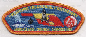 Patch Scan of Oklahoma Tri-Council Contingent YELLOW