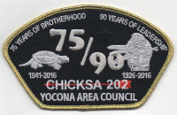 75/90 Anniversary CSP (PO 86442) Yocona Area Council #748 merged with the Pushmataha Council