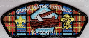 Patch Scan of Indian Waters Council - Wood Badge - Black Border