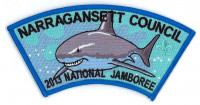 X166386A 2013 NATIONAL JAMBOREE (shark rocker) Narragansett Council #546