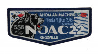 AHOALAN-NACHPIKIN NOAC 2022 FLAP (Blue)  Chickasaw Council #558