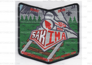 Patch Scan of 2018 NOAC Pocket Patch Red/White (PO 87909)