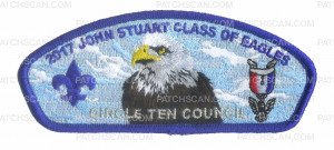 Patch Scan of 2017 John Stuart Class of Eagles - Circle Ten Council