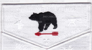 Patch Scan of Comanche Lodge 254 White Pocket Set (OA Flap)