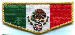 Patch Scan of Kwahadi Rememers with Mexico Flag OA Flap 