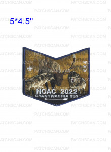 Patch Scan of GYANTWACHIA 255 NOAC 2022 Wolf/Elk Bottom Piece