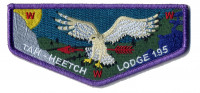 Tah-Heetch Lodge 195 Flap Metallic Purple Border Sequoia Council #27