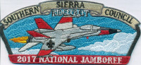 Southern Sierra Council Ridgecrest 2017 National Jamboree Jacket Patch  Southern Sierra Council #30