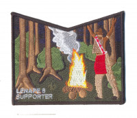 Lenape Lodge 8 Supporter Pocket Patch Black Border Garden State Council 