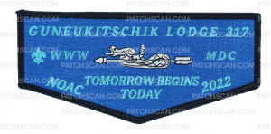 Patch Scan of GUNEUKITSCHIK Lodge NOAC 2022 Flap (