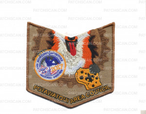 Patch Scan of PAC - Wag-O-Shag 2017 National Jamboree Pocket Patch - Brown Border