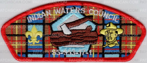 Patch Scan of Indian Water Council Wood Badge CSP- Red border 