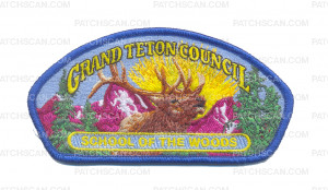 Patch Scan of K123863 - GRAND TETON COUNCIL - SCHOOL OF THE WOODS CSP (BLUE BORDER)