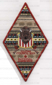 Patch Scan of ILLOWA JAMBOREE CENTER PATCH