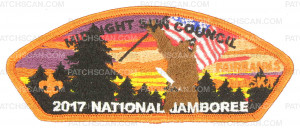 Patch Scan of 2017 National Jamboree - Midnight Sun Council - Patriotic Bear