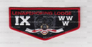 Patch Scan of Lenapehoking Lodge IX OA Flap