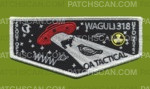 Patch Scan of WAGULI 318 SCOUT OPS FLAP (Glow-in-the-Dark Border)