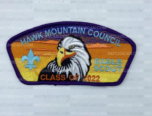 Patch Scan of Hawk Mountain Eagle Scout CSP