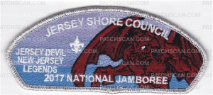Patch Scan of JSC 2017 National Jamboree 6 Piece Set Devil Legends
