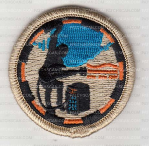 Patch Scan of X167935A (Musician Guitar Amp Silhouette Patrol Patch)