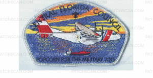 Patch Scan of Popcorn for the Military CSP Coast Guard silver border