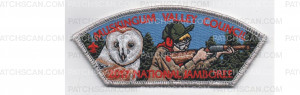 Patch Scan of 2017 Jamboree CSP Barn Owl Metallic Silver Border (PO 87150)