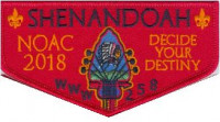 Shenandoah NOAC 2018 Trader Flap Virginia Headwaters Council formerly, Stonewall Jackson Area Council #763