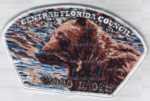 Patch Scan of CENTRAL FLORIDA WOOD BADGE BEAR