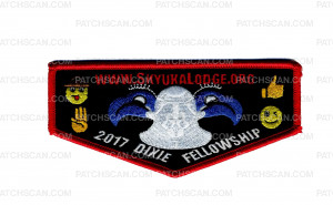 Patch Scan of 2017 Dixie Fellowship Red Border