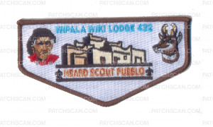 Patch Scan of Wipala Wiki Lodge 432 Heard Scout Pueblo Flap