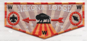 Patch Scan of NAKONA LODGE CONCLAVE 2023 FLAPS YELLOW