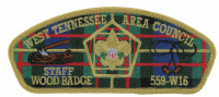 WOOD BADGE 559-W16 TAN BORDER West Tennessee Area Council #559