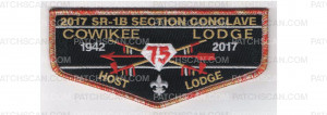 Patch Scan of 2017 SR-1B Section Conclave Host Flap (PO 86801)