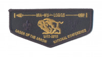 K124060 - LAST FRONTIER COUNCIL - MA-NU LODGE NATIONAL CONFERENCE DELEGATE 1915 - 2015 (GOLD ON BLACK) Last Frontier Council #480