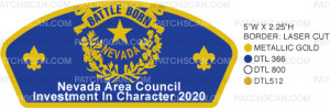 Patch Scan of Battle Born Nevada CSP Investment In Character 2020 