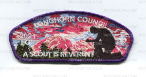 Patch Scan of Longhorn 2021 FOS CSP purple border