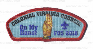 Patch Scan of Colonial Virginia Council In My Honor FOS 2018 CSP