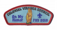 Colonial Virginia Council In My Honor FOS 2018 CSP Colonial Virginia Council #595