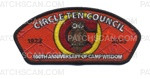Patch Scan of 100th Anniversary of Camp Wisdom CSP 