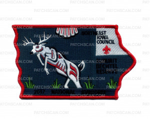Patch Scan of Northeast Iowa Council 2017 National Jamboree Center Patch KW1416B