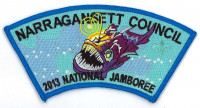 X166381A 2013 NATIONAL JAMBOREE (angler fish rocker) Narragansett Council #546