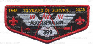 Patch Scan of Abooikpaagun 75 Years of Service Triangle