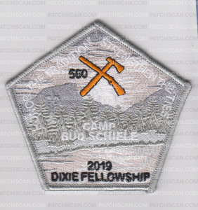 Patch Scan of Dixie Fellowship w/o Loop Grey