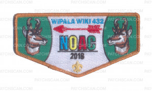 Patch Scan of Wipala Wiki NOAC 2018 2 Antelope Flap Copper Metallic Border
