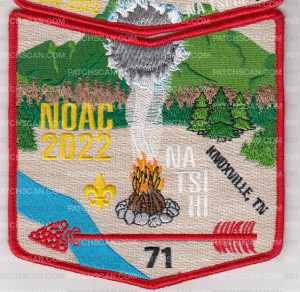 Patch Scan of Na Tsi Hi NOAC 2022 Camp Fire Pocket Patch