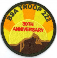 X109896B BSA TROOP 222 30TH ANNIVERSARY  Troop 222 