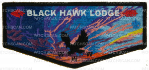 Patch Scan of Black Hawk Lodge Flap (Sunset) 