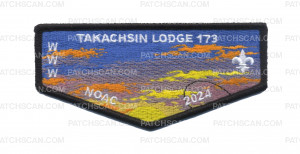 Patch Scan of Takachsin Lodge 173 NOAC 2024 "Hooked Fish" (Flap)
