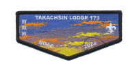 Takachsin Lodge 173 NOAC 2024 "Hooked Fish" (Flap) Sagamore Council #162